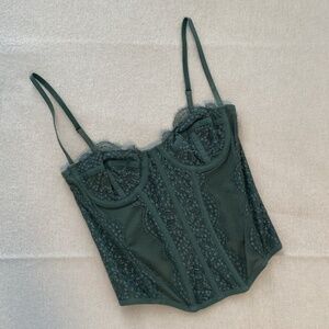 Urban Outfitters Olive Corset